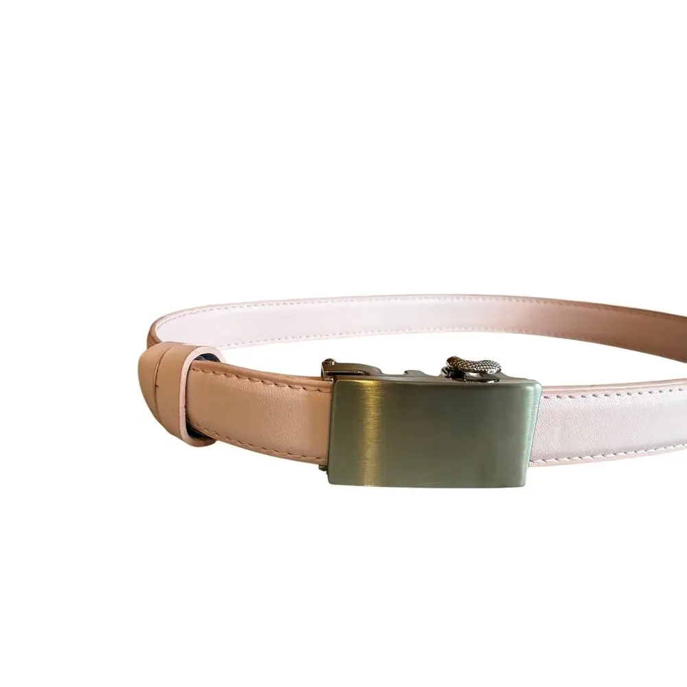 Mission Belt Kids Adjustable Leather Belt Girls Pink